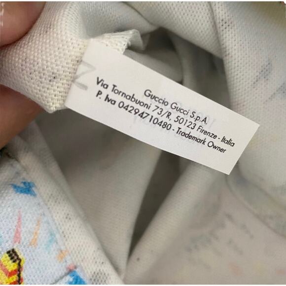 Gucci Blue Monsters Cotton Shopping Tote NWT - Picture 8 of 10